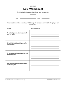 ABC Worksheet