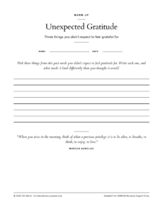Unexpected Gratitude