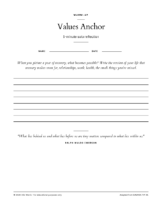 Values Anchor