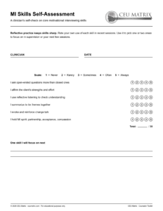 MI Skills Self-Assessment